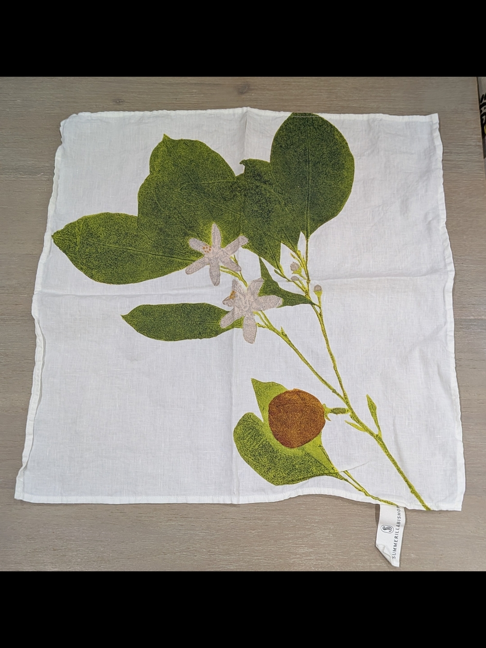 Summerill & Bishop Herb Garden  Linen Napkin